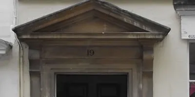 A gazetteer can include more detailed analysis of historic features as seen by this stone Georgian Door Pediment